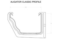 Marley Alutec Aligator Classic aluminium gutter GK413 CAD file Marley Alutec Aligator Classic aluminium gutter GK413 CAD file