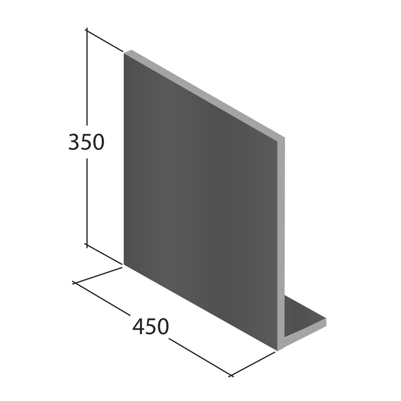 Gable box end, 350 x 450mm