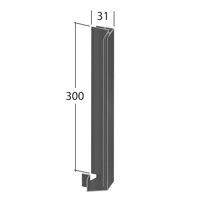 H-Section aluminium composite Type C Evoke trim