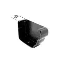 Marley Alutec Aligator Classic aluminium gutter stop end GK455 Marley Alutec Aligator Classic aluminium gutter stop end GK455