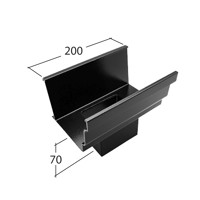 Marley Alutec Aligator Ogee No. 46 aluminium gutter outlet GG526