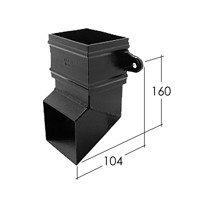 Marley Alutec Traditional rectangular aluminium downpipe shoe RSR150 Marley Alutec Traditional rectangular aluminium downpipe shoe RSR150