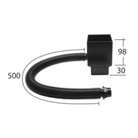 Marley Alutec Traditional rectangular aluminium downpipe rainwater diverter RSRD15 Marley Alutec Traditional rectangular aluminium downpipe rainwater diverter RSRD15