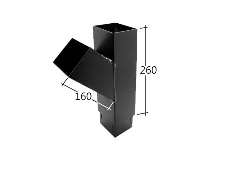 72mm Square 135° Branch