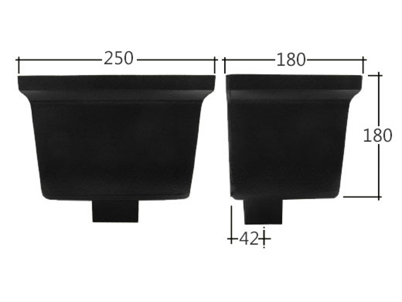 Vandal Resistant 72x72mm Square Standard Hopper Head
