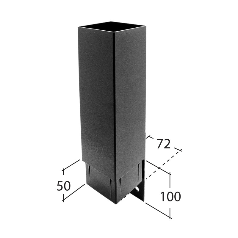 102x76mm Rectangle Downpipe 3m