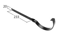 Marley Alutec Evolve Deepflow aluminium gutter fixed rafter arm AE73 & AE76