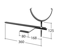 Marley Alutec Evolve Deepflow aluminium gutter rise & fall bracket AE93 Marley Alutec Evolve Deepflow aluminium gutter rise & fall bracket AE93