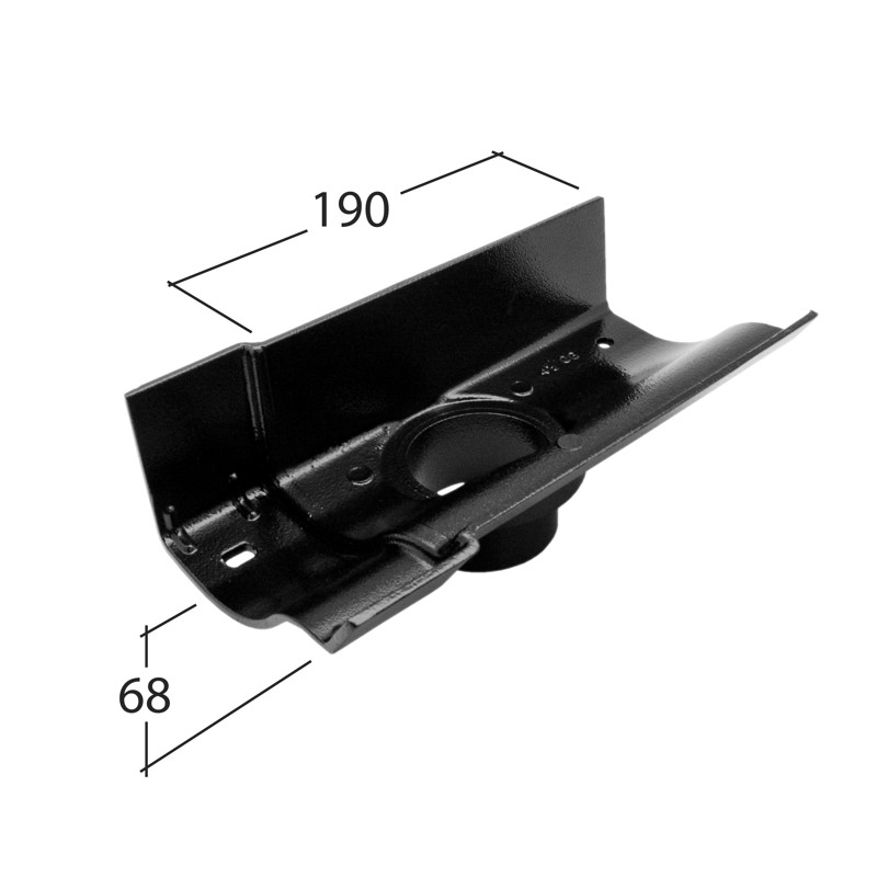 72x72mm Outlet 125mm 72x72mm Outlet 125mm