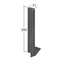 Composite aluminium fascia Corner Joint trim Type A FA71 by Marley Alutec