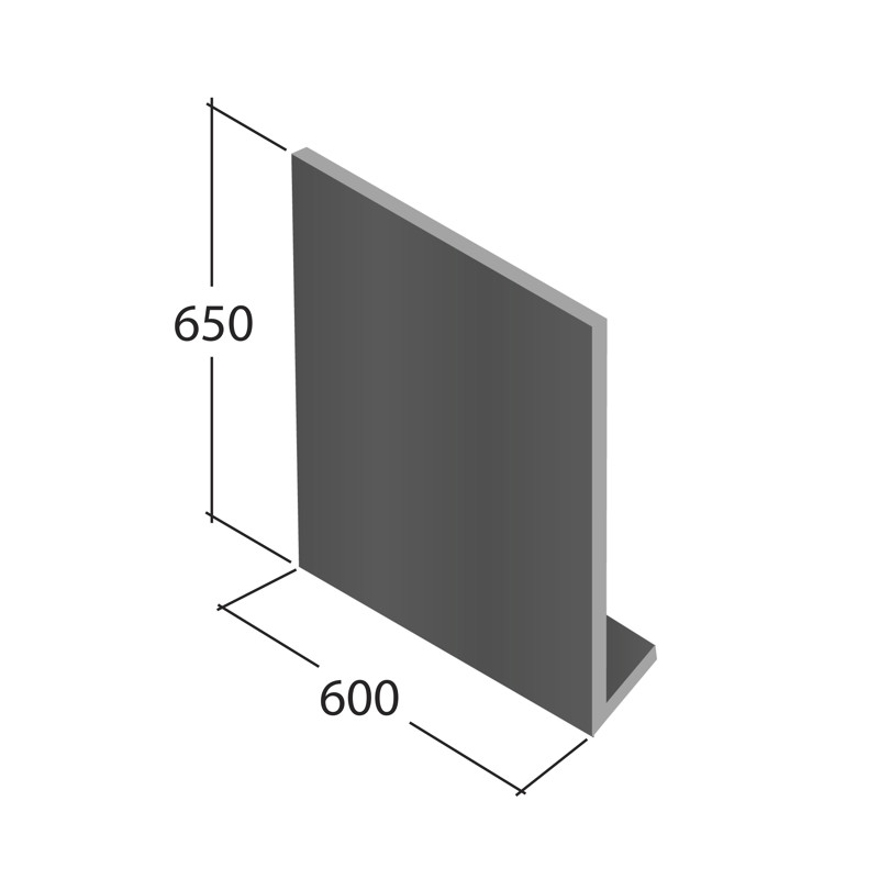 Gable box end, 650 x 600mm