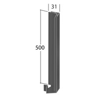 H-Section aluminium composite Type C Evoke trim