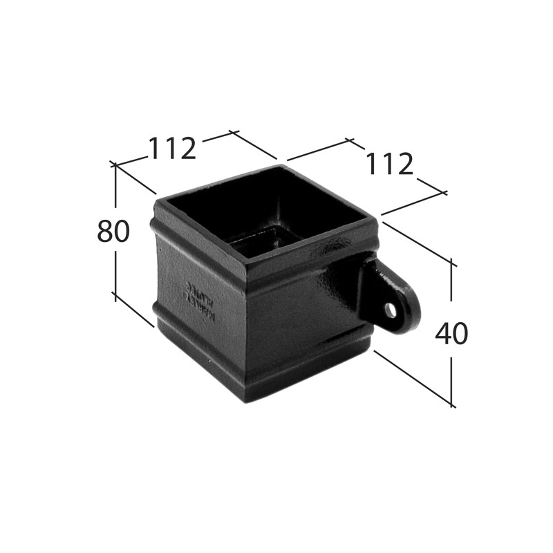 102mm Square Eared Pipe Socket