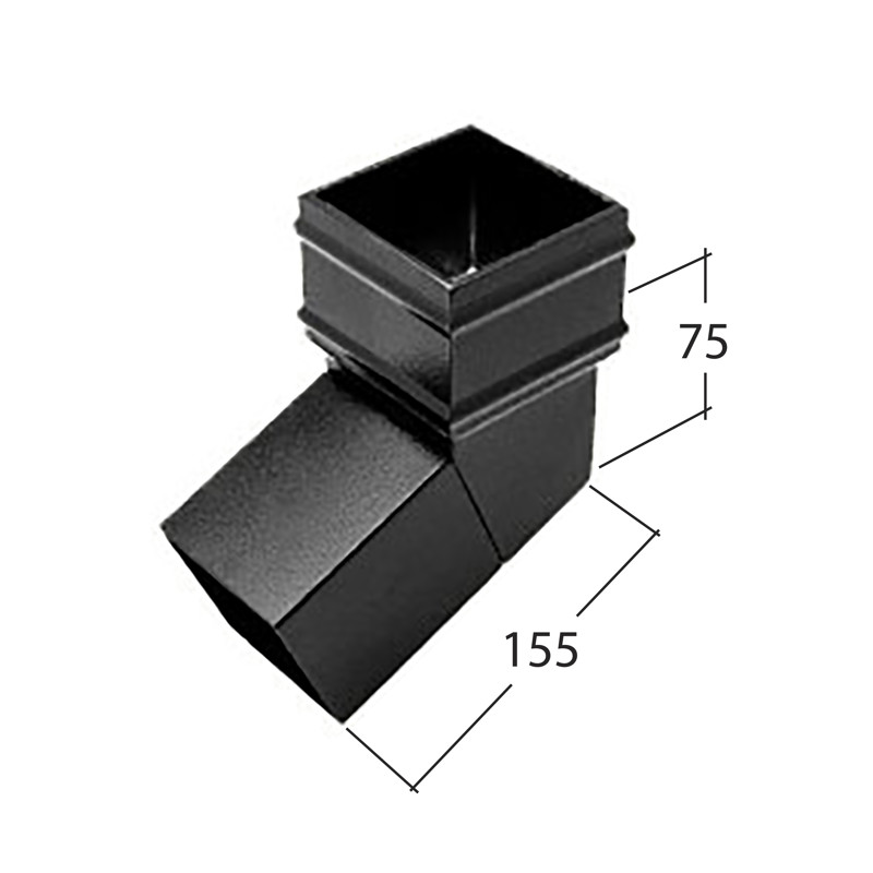 102mm Square 112.5° Bend 102mm Square 112.5° Bend