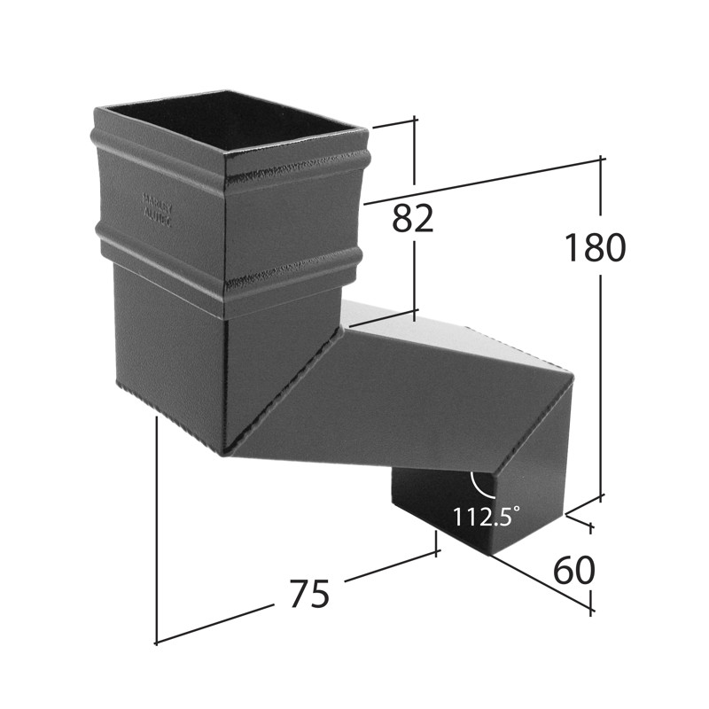 102mm Square Fixed Offset 75mm 102mm Square Fixed Offset 75mm