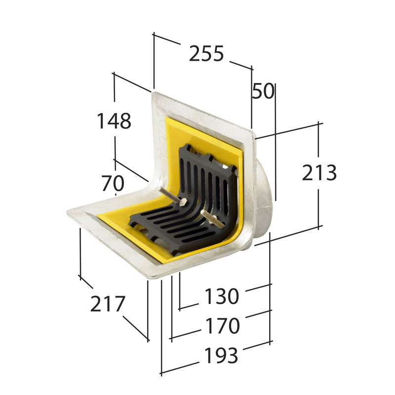 Two-Way Parapet Outlet