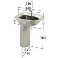 Marley Alutec Balcony Outlets DR360