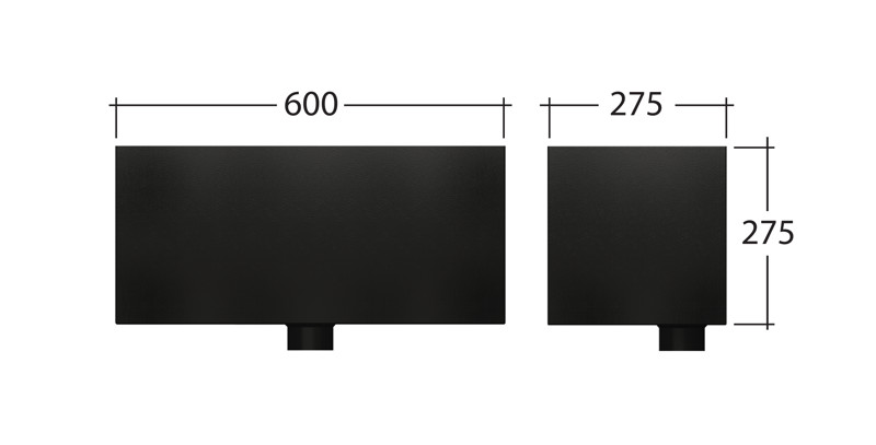 Traditional 102x102mm Square Extended Hopper Head