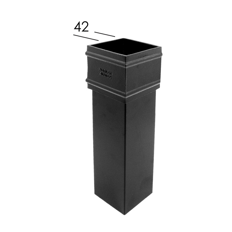 72mm Non-Eared Square Downpipe 3m