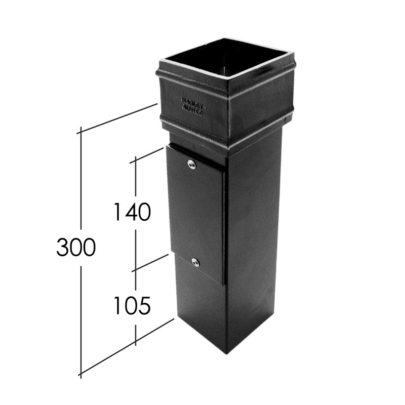 102mm Non-Eared Square Access Pipe